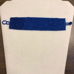 Blue Beaded Bracelet